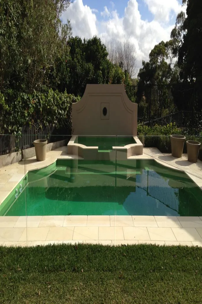 Formal Pool & Fountain Wall